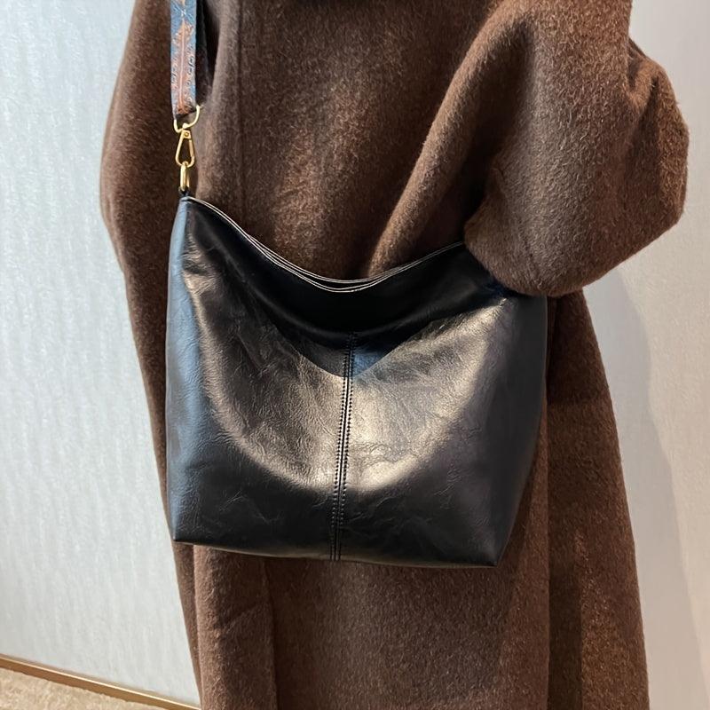 Alora - Bolsa Transversal Vintage de Couro PU