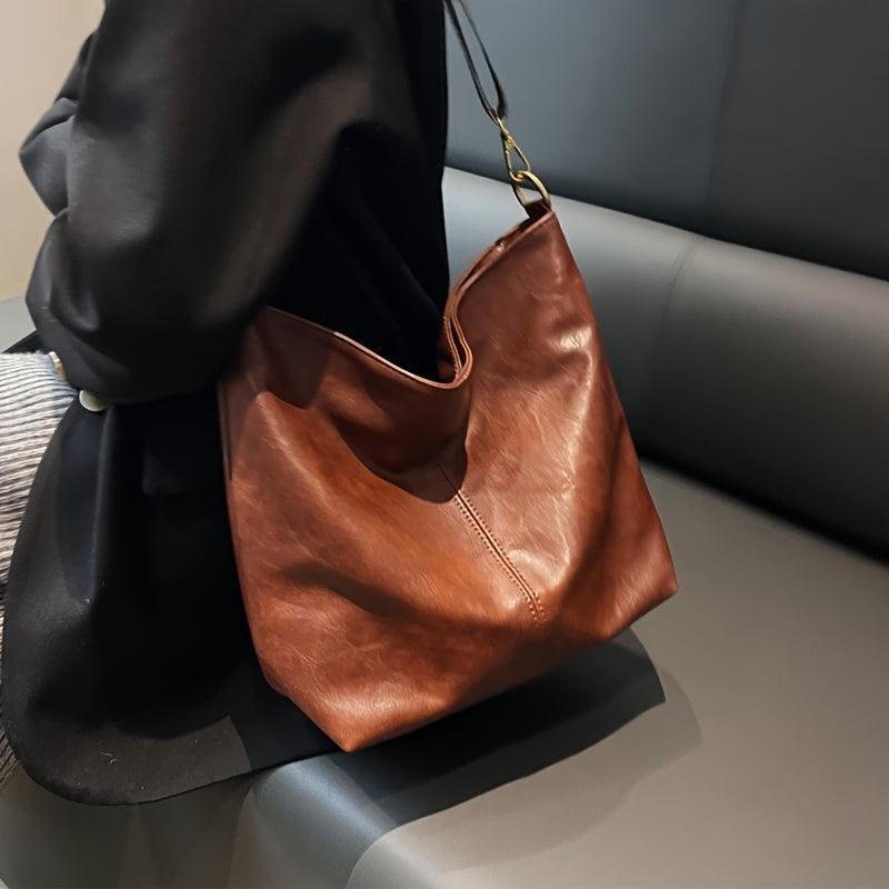 Alora - Bolsa Transversal Vintage de Couro PU