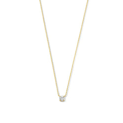 Colar de Pedra Moissanite Cléa | Ouro