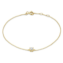 Pulseira de Pedra Moissanite Cléa | Ouro