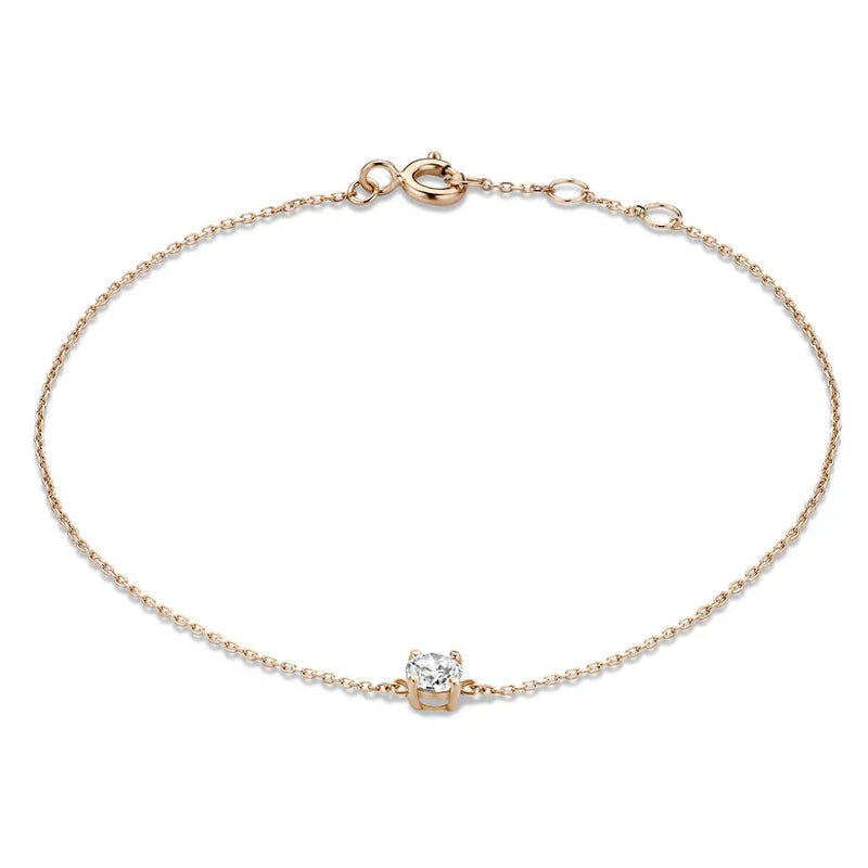 Pulseira de Pedra Moissanite Cléa | Ouro
