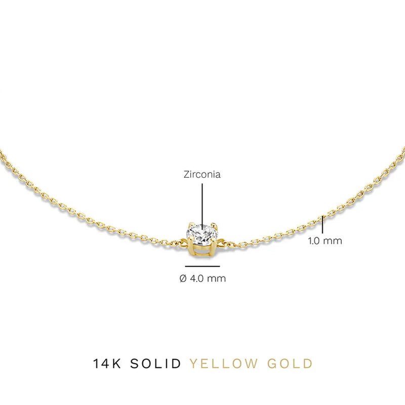Pulseira de Pedra Moissanite Cléa | Ouro
