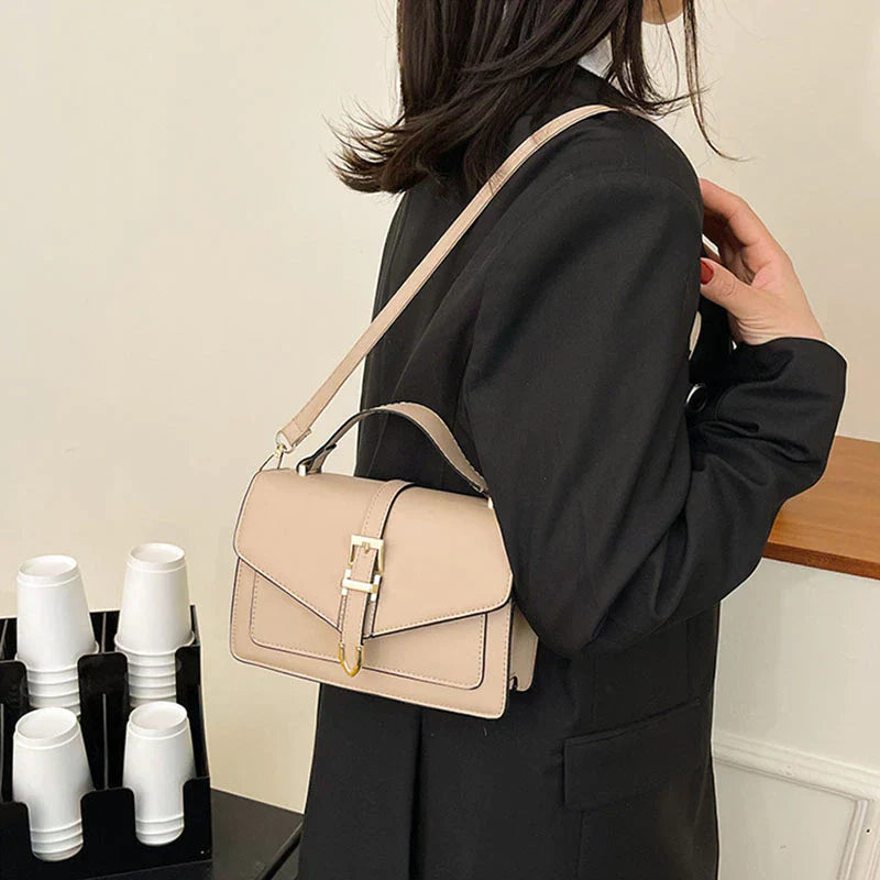Zoe™ - Bolsa Clássica de Ombro com Detalhes Feitos à Mão