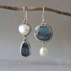 Brincos Vintage Celestial | Ouro Branco