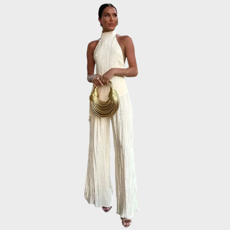 Conjunto Elegante Plissado