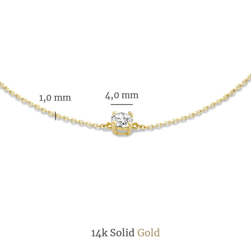 Conjunto de Pedra Moissanite Cléa | Ouro