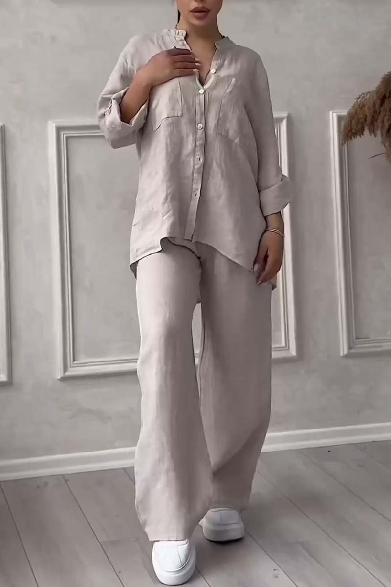 Fara | Conjunto Luxo de Algodão e Linho – Camisa e Calça
