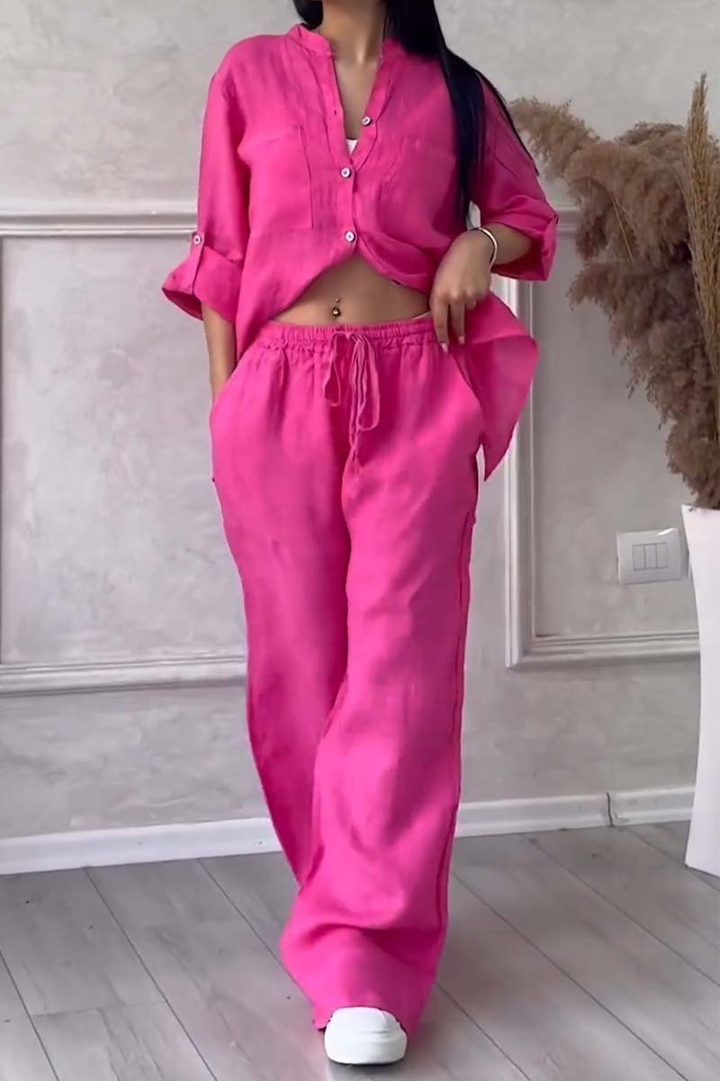 Fara | Conjunto Luxo de Algodão e Linho – Camisa e Calça
