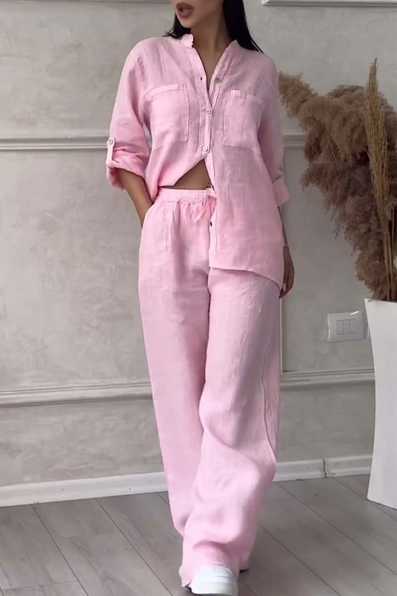 Fara | Conjunto Luxo de Algodão e Linho – Camisa e Calça