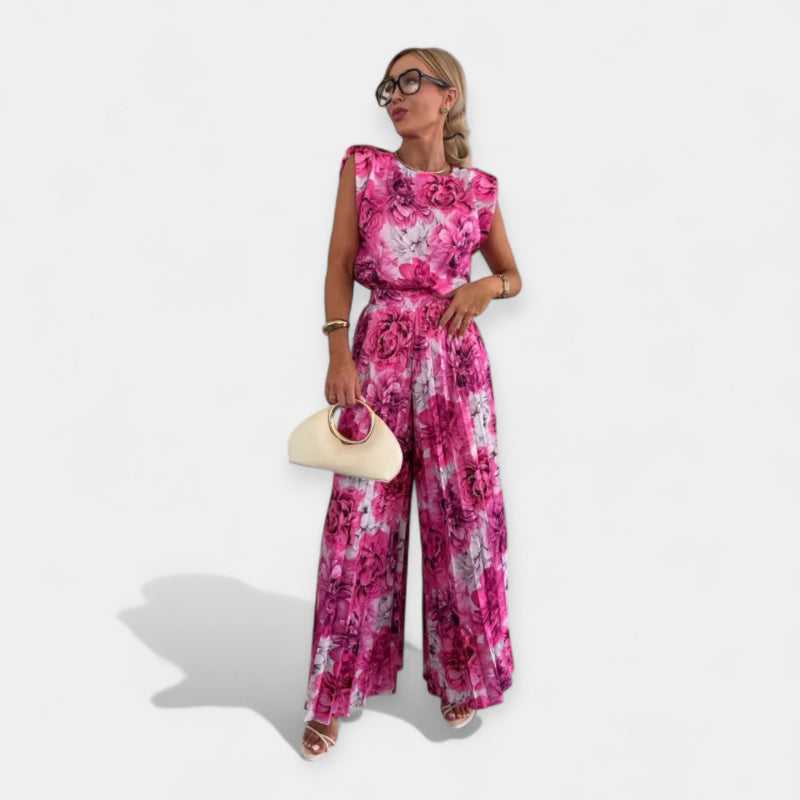 Conjunto de Moda de Verão com Blusa e Calças