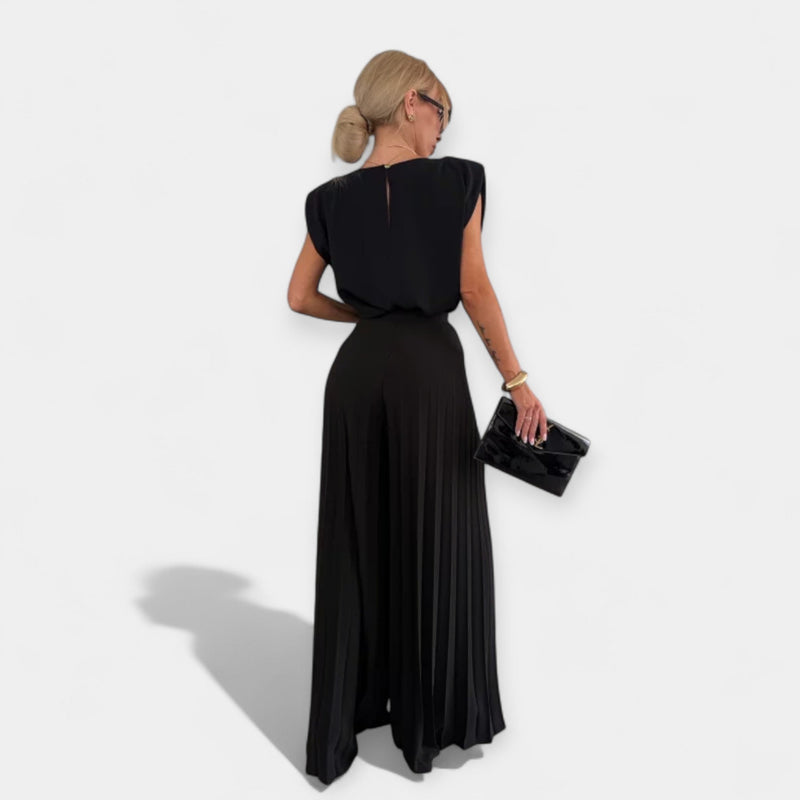Conjunto de Moda de Verão com Blusa e Calças