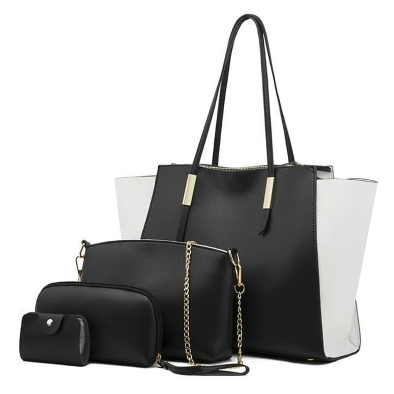 Conjunto de Charme Isabella™ | Luxuoso Conjunto de Bolsa Tote com 4 Peças