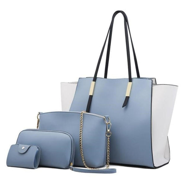 Conjunto de Charme Isabella™ | Luxuoso Conjunto de Bolsa Tote com 4 Peças
