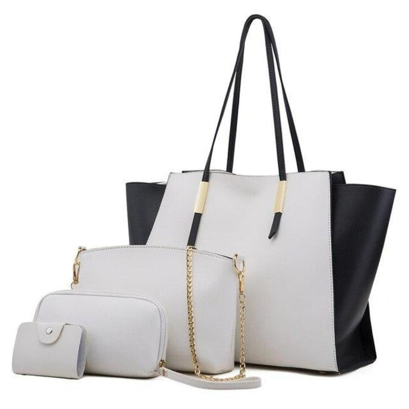 Conjunto de Charme Isabella™ | Luxuoso Conjunto de Bolsa Tote com 4 Peças
