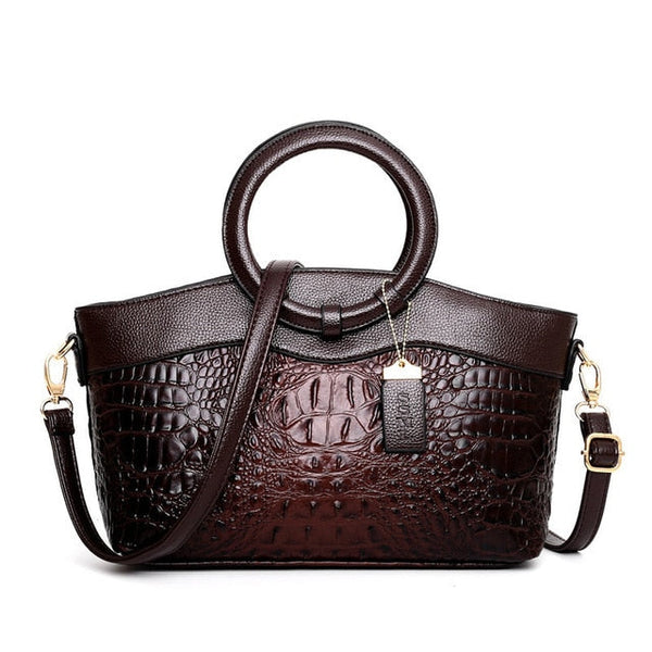 Ella™ Classic Croc | Bolsa Vintage Versátil