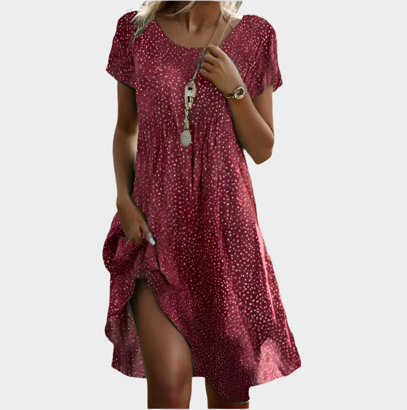 Vintage Boho com decote em V