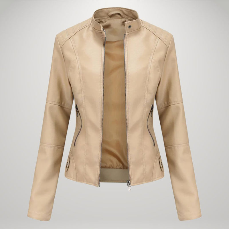 Lessy | Jaqueta Elegante de Couro Sintético