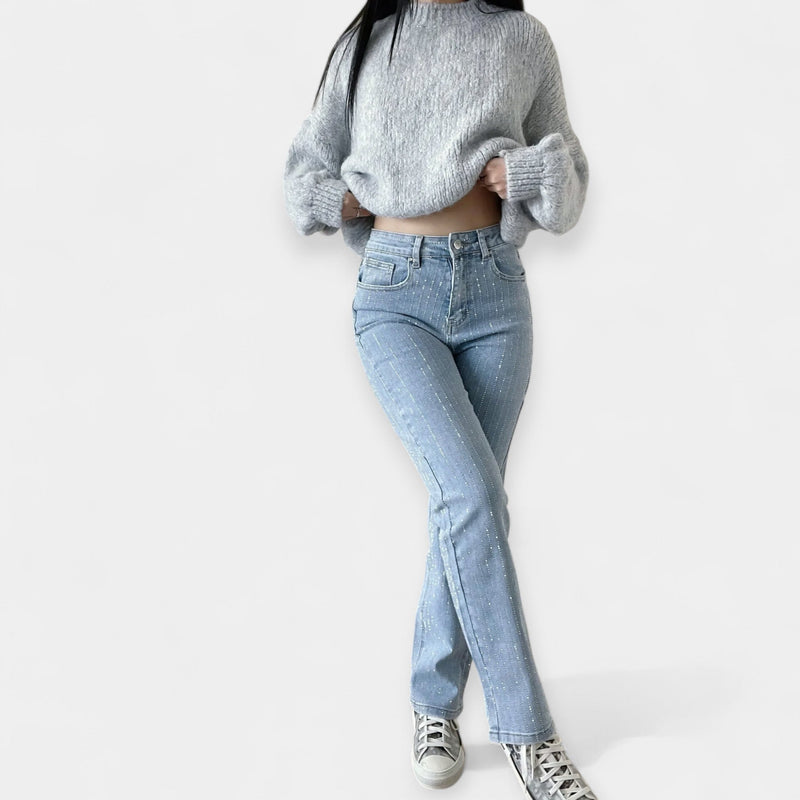 Jeans Brilhantes de Verão