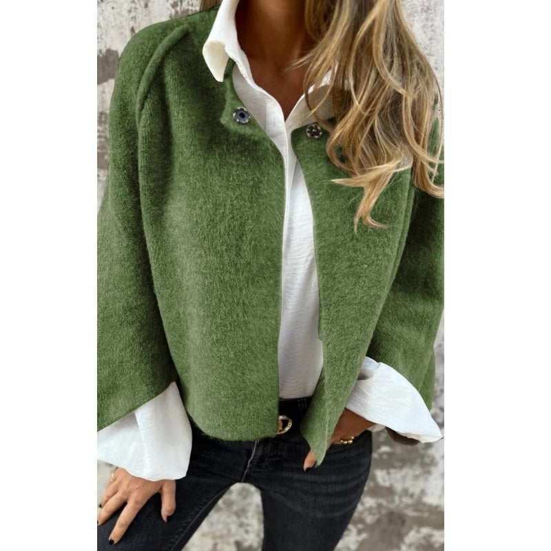 Elise™ - Jaqueta curta com mangas flare chiques