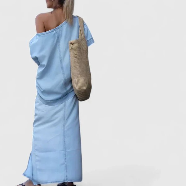 Averlynn | Conjunto Elegante de Saia Longa