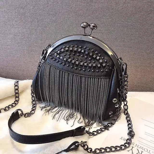 Bolsa Lina™ com Fecho Kiss-Lock | Essencial Retrô Chic